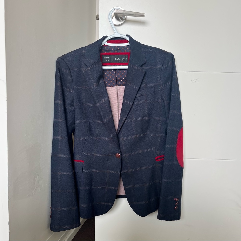 Zara Basic Blazer with elbow patches